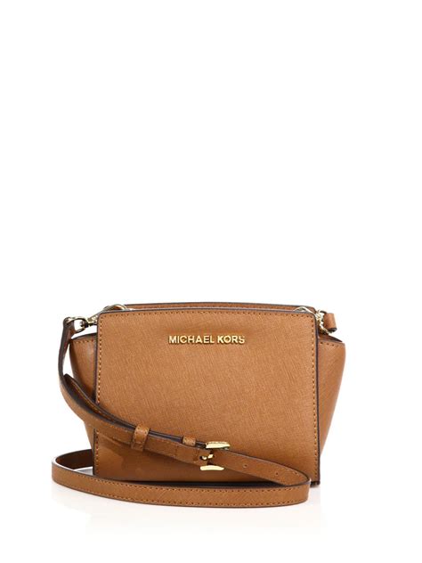 Shop MICHAEL Michael Kors Saffiano Leather Mini Bag 